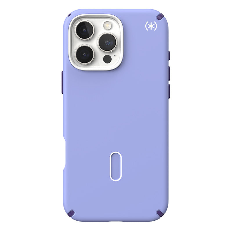 Speck Presidio2 Pro ClickLock &amp; MagSafe - Hoesje voor iPhone 16 Pro Max (Future Lavender / Cassis Purple / Wit)