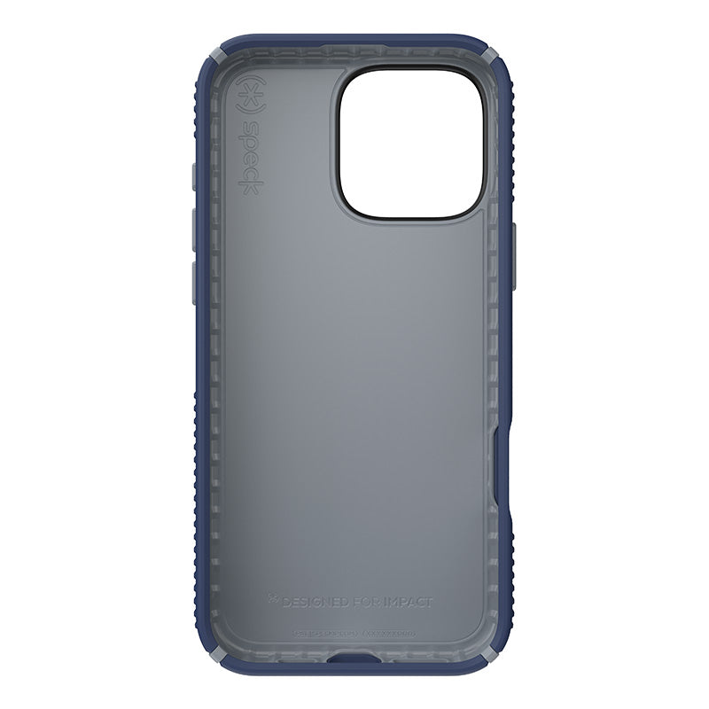 Speck Presidio2 Grip - Hoesje voor iPhone 16 Pro Max (Kustblauw / Stofgrijs / Wit)