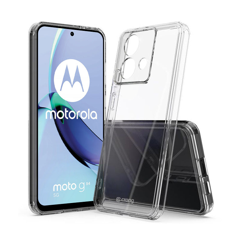 Crong Crystal Shield Cover - Hoesje voor Motorola Moto G84 (Transparant)