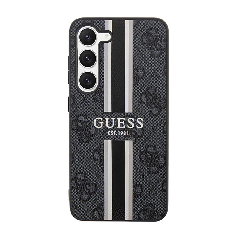 Guess 4G bedrukte streep - hoesje voor Samsung Galaxy S23 (zwart)