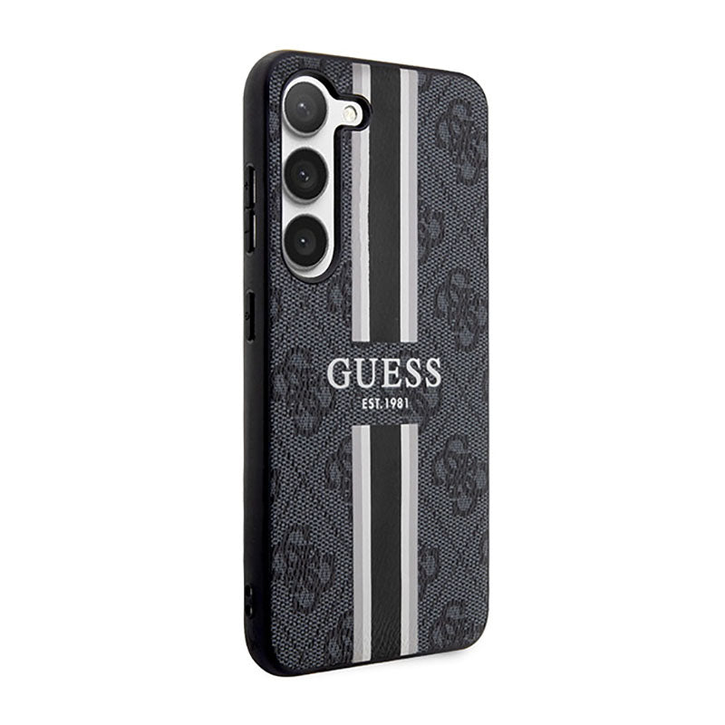 Guess 4G bedrukte streep - hoesje voor Samsung Galaxy S23 (zwart)