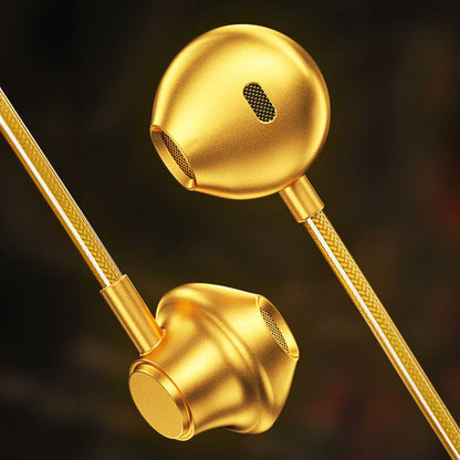 WEKOME YC05 Sakin Series - 3.5 mm jack wired headphones (Gold)