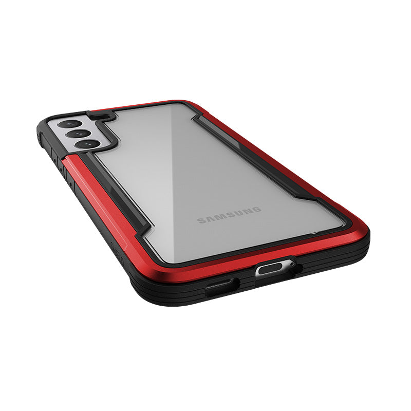 X-Doria Raptic Shield Pro - hoesje voor Samsung Galaxy S22+ 5G (antimicrobiële bescherming) (rood)