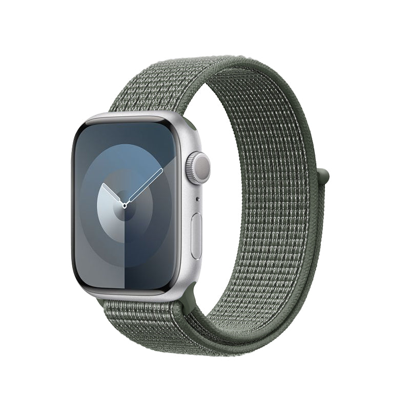 Crong Nylonschlaufe für Apple Watch 42/44/45/49 mm (Militärgrün)