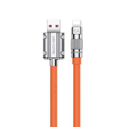 WEKOME WDC-186 Wingle-Serie – USB-A-zu-Lightning-Schnellladeverbindungskabel 1 m (Orange)