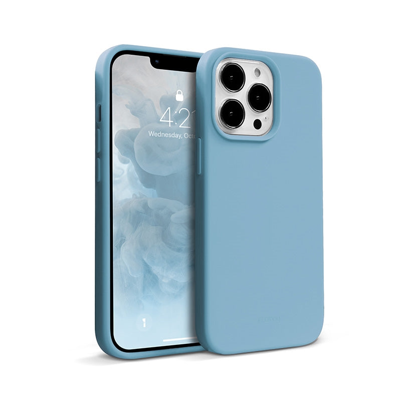 Crong Color Cover Liquid Silicone Case for iPhone 13 Pro Max (Sky Blue)