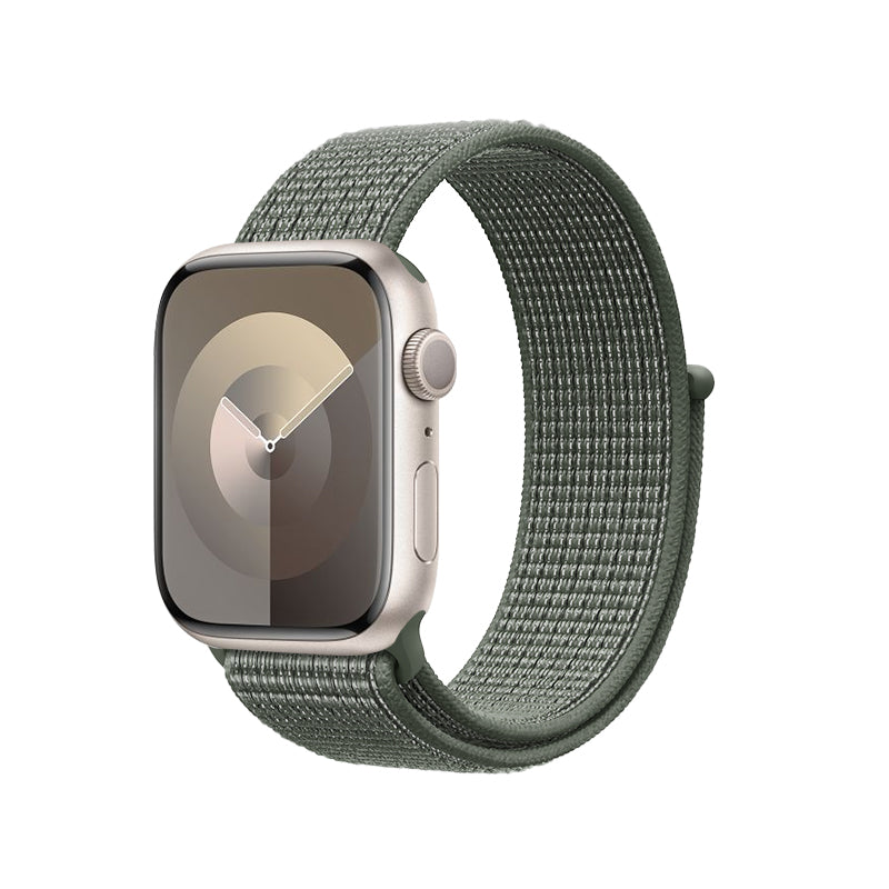 Crong Nylonschlaufe für Apple Watch 42/44/45/49 mm (Militärgrün)