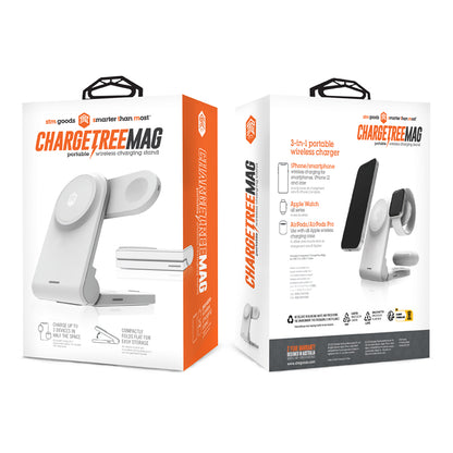 STM ChargeTree MAG – 3-in-1 mobiles kabelloses Ladegerät mit MagSafe (weiß)