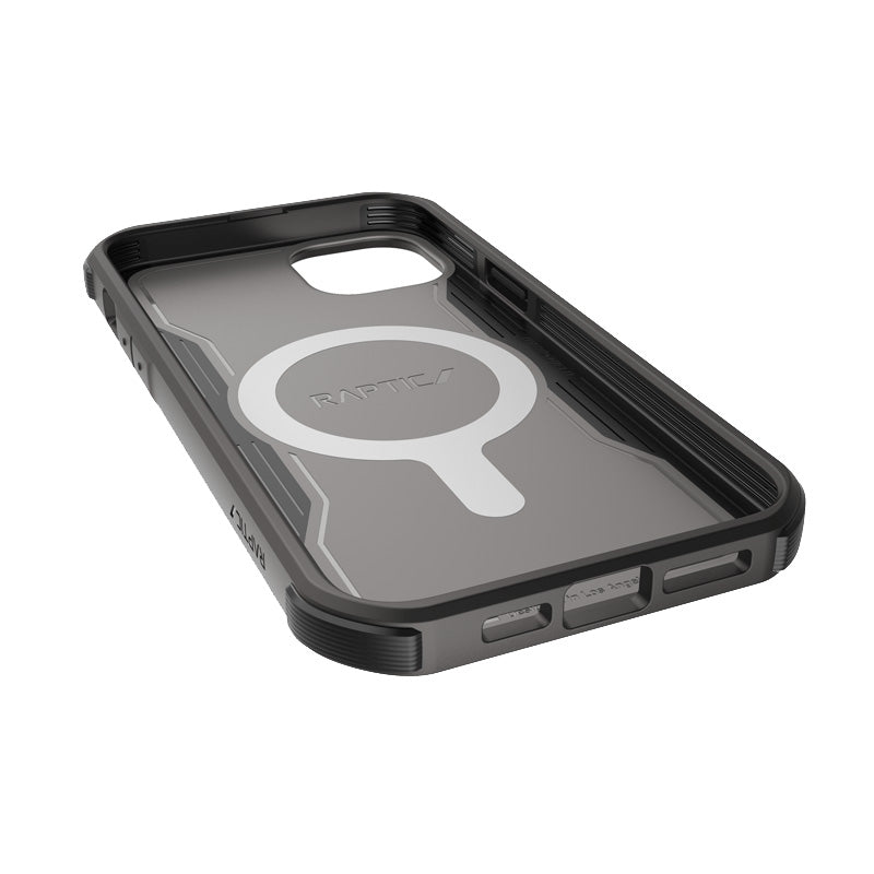 X-Doria Raptic For Built MagSafe - hoesje voor iPhone 14 Plus (valtest 6m) (zwart)