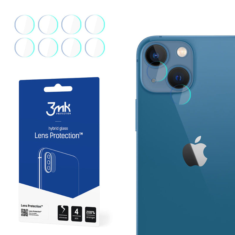 3mk Lensbescherming - Cameralensglas voor iPhone 13 (4 sets)