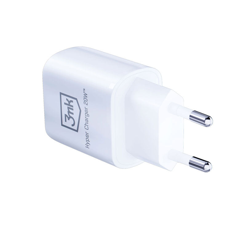 3mk Hyper Charger - USB-A QC 3.0 + USB-C PD 20W netlader (wit)