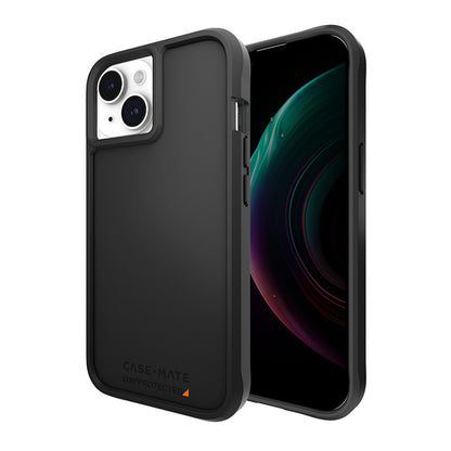 Case-Mate Ultra Tough Plus D3O MagSafe - Hülle für iPhone 15 / iPhone 14 / iPhone 13 (Schwarz)