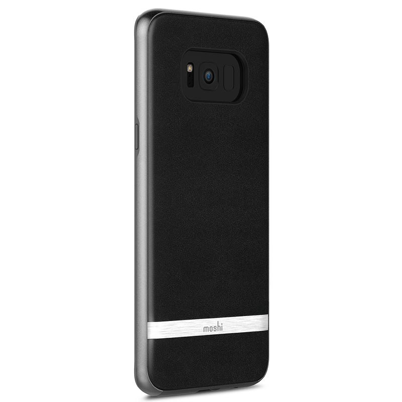 Moshi Napa - Hoesje voor Samsung Galaxy S8+ (Onyx Zwart)