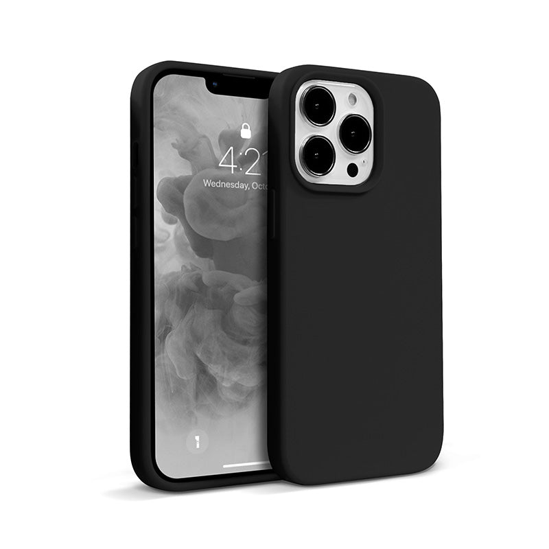 Crong Color Cover Liquid Silicone Case for iPhone 13 Pro (Black)