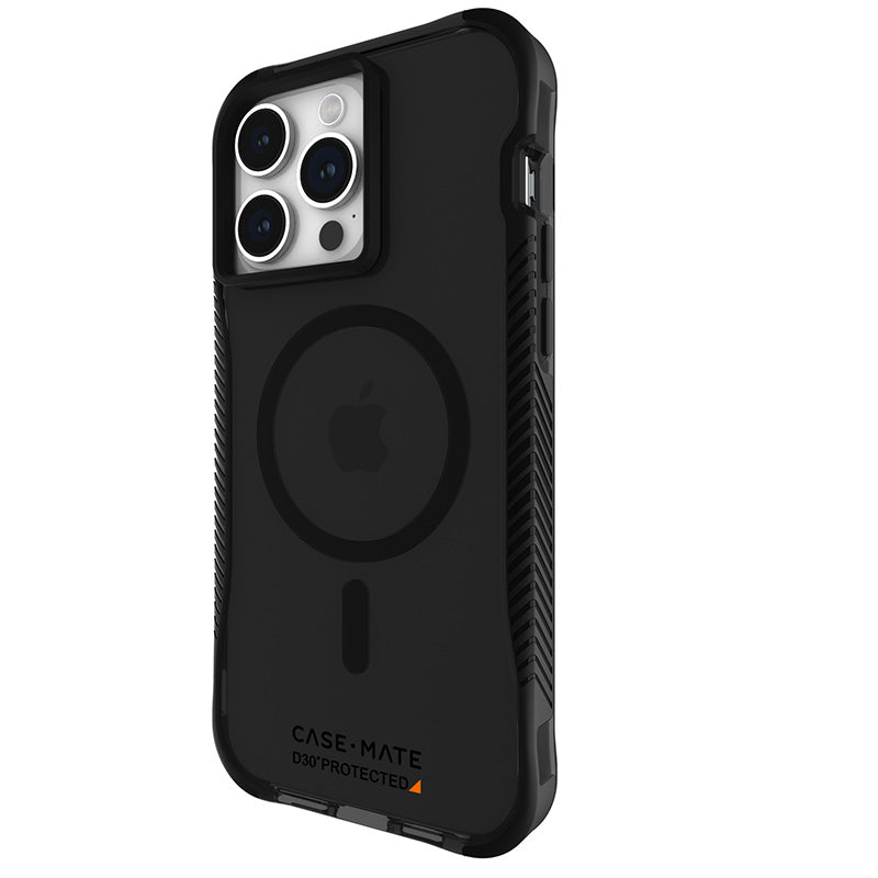 Case-Mate Tough Grip Plus D3O MagSafe - hoesje voor iPhone 15 Pro Max (rook/zwart)