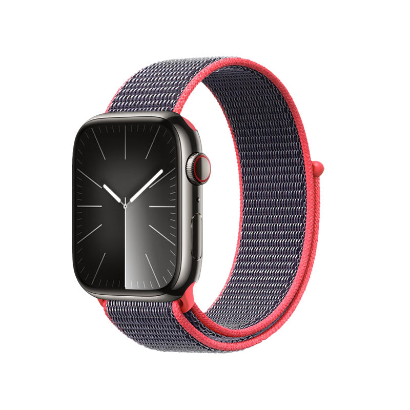 Crong Nylon Loop for Apple Watch 42/44/45mm (Electric Pink)