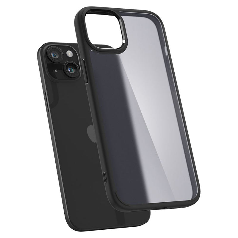 Spigen Ultra Hybrid - Hülle für iPhone 15 (Frost Black)