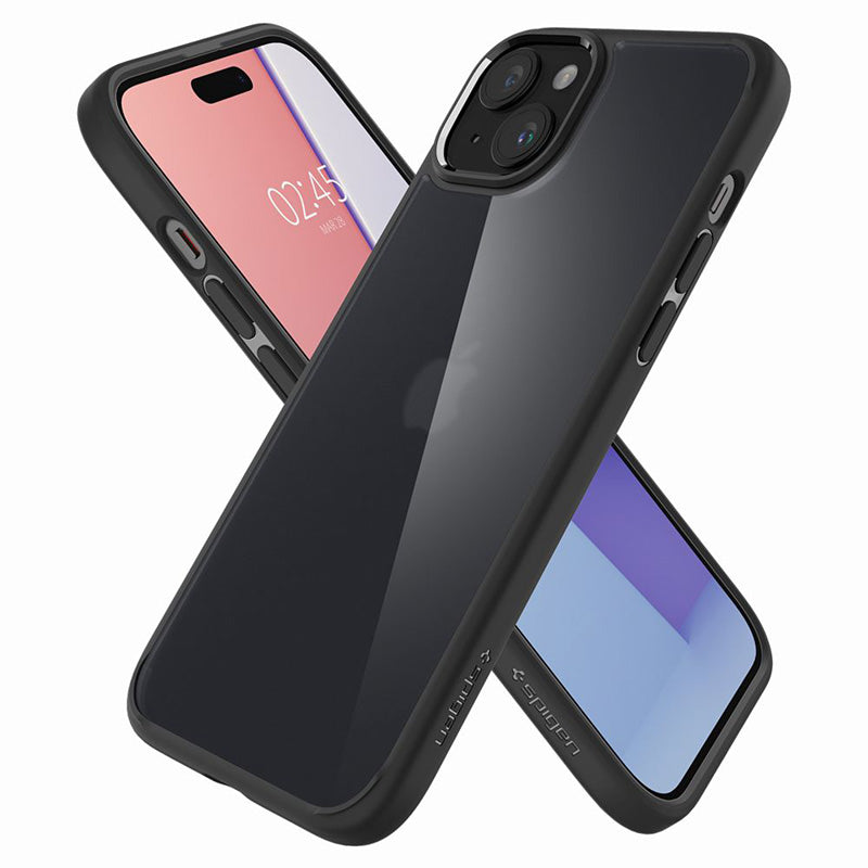 Spigen Ultra Hybrid - Hülle für iPhone 15 (Frost Black)