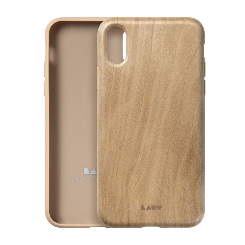 Laut PINNACLE - Case for iPhone XR with natural wood (Cherry Wood)