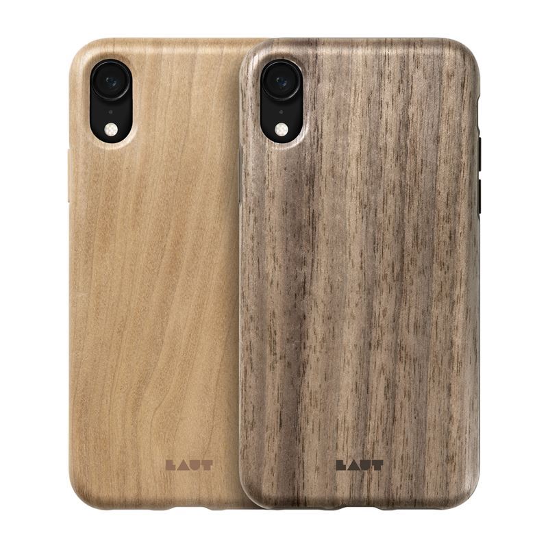 Laut PINNACLE - Case for iPhone XR with natural wood (Cherry Wood)