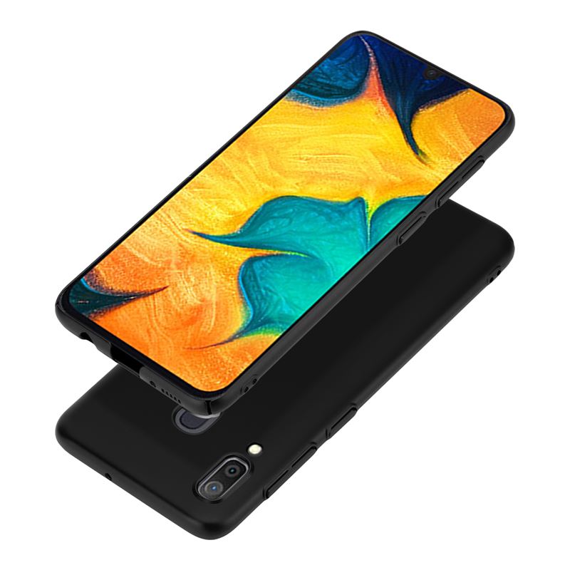 Crong Smooth Skin - Protective Case for Samsung Galaxy A30 (black)