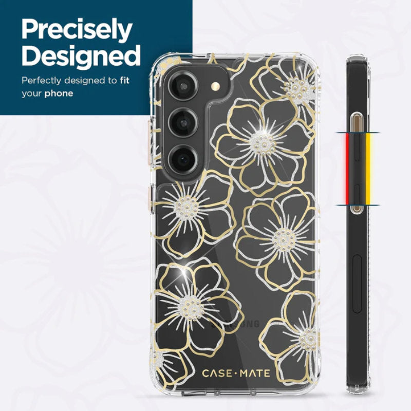 Case-Mate Floral Gems - Case for Samsung Galaxy S23+ (Transparent)