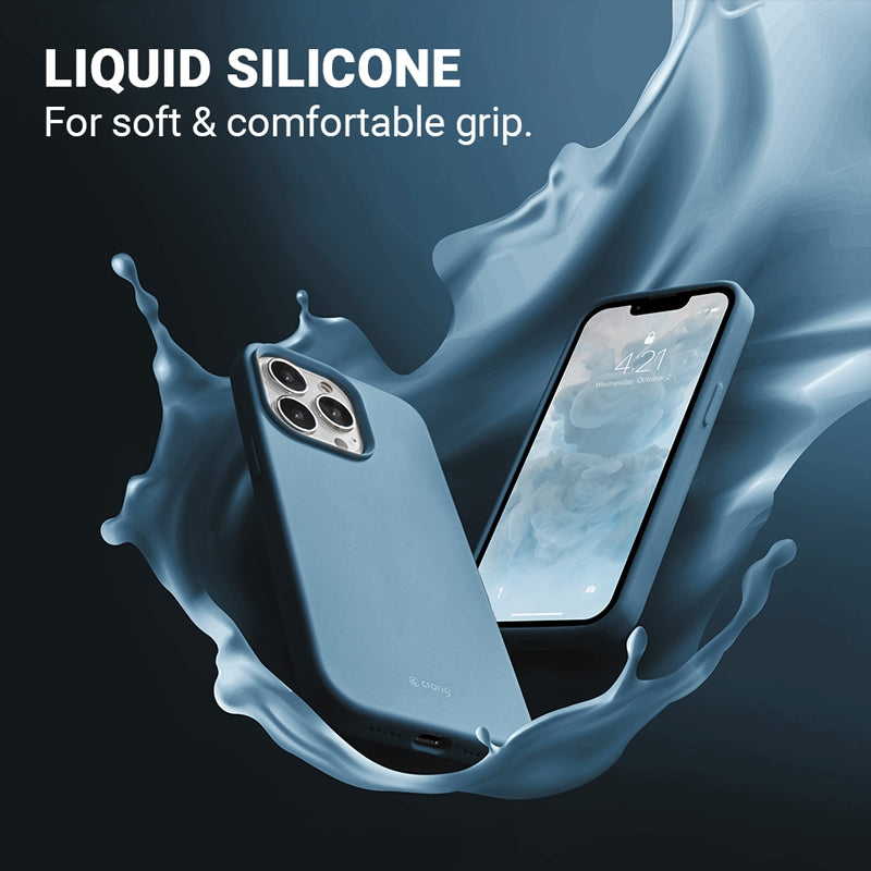 Crong Color Cover Liquid Silicone Case for iPhone 13 Pro Max (Sky Blue)