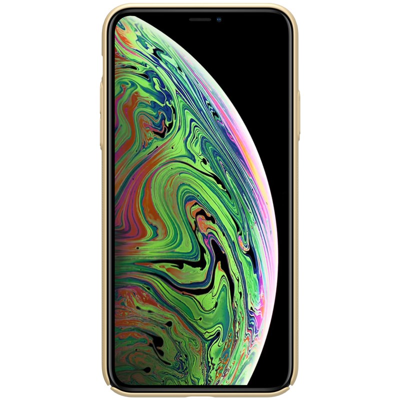 Nillkin Super Frosted Shield - Case for Apple iPhone 11 Pro Max z wyciêciem na logo (Golden)