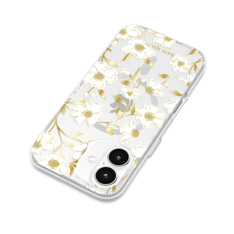 Kate Spade New York Protective Gems MagSafe - Hoesje voor iPhone 16 (Sunshine Floral)