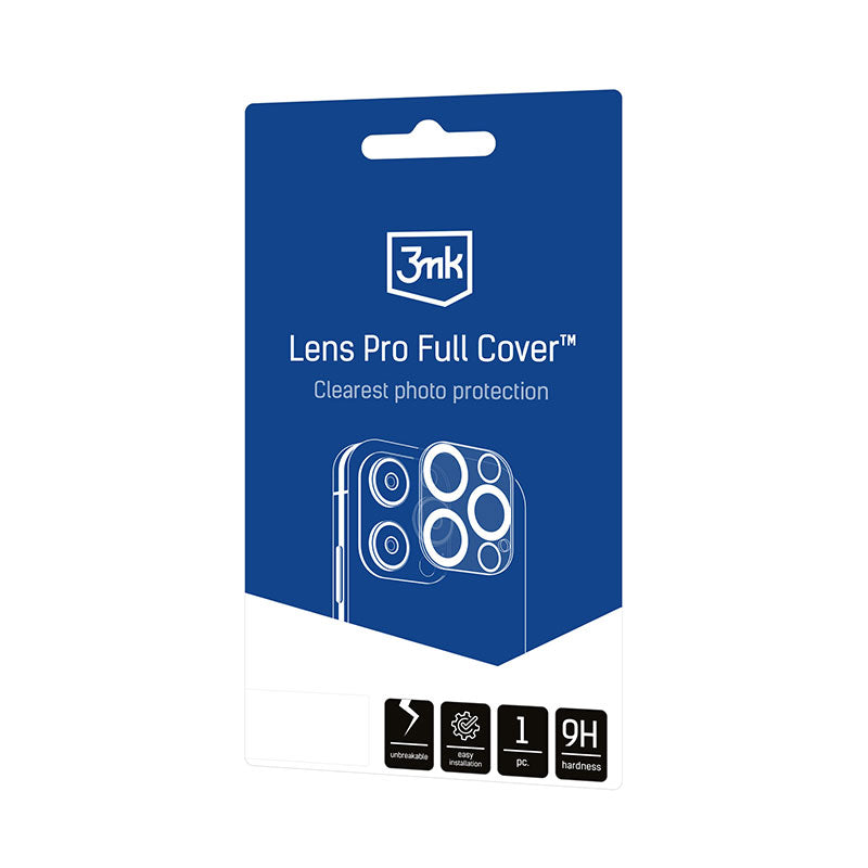 3mk Lens Pro Full Cover - Cameralensglas voor iPhone 15 Pro / 15 Pro Max