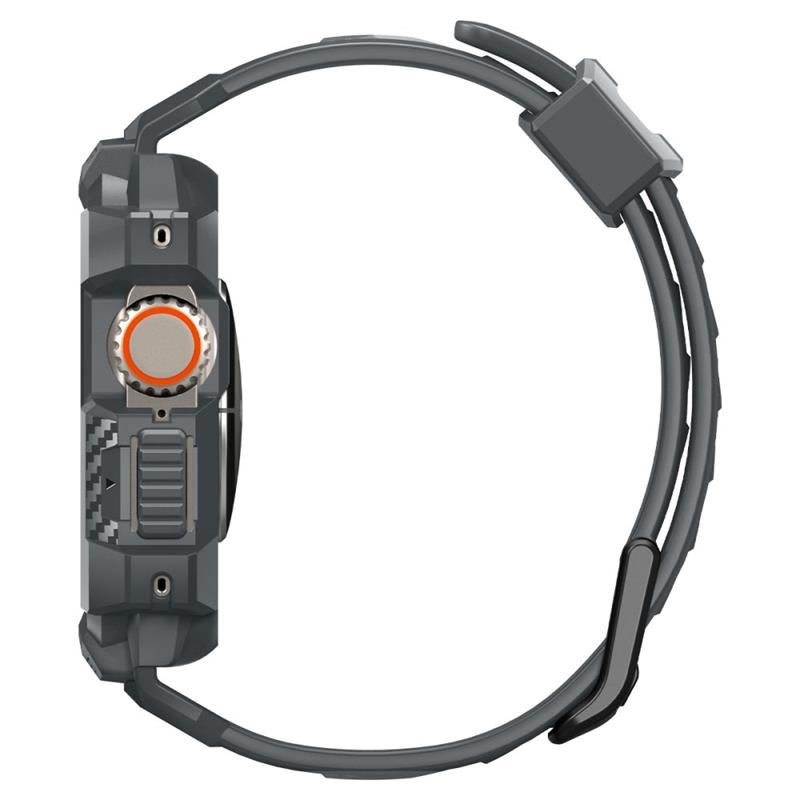 Spigen Rugged Armor Pro - Armband mit Hülle für Apple Watch Ultra 49 mm (Dunkelgrau)