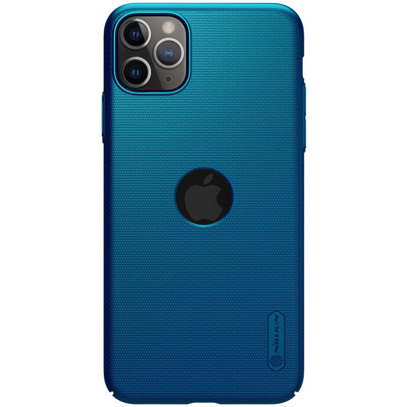 Nillkin Super Frosted Shield - Case for Apple iPhone 11 Pro Max z wyciêciem na logo (Peacock Blue)