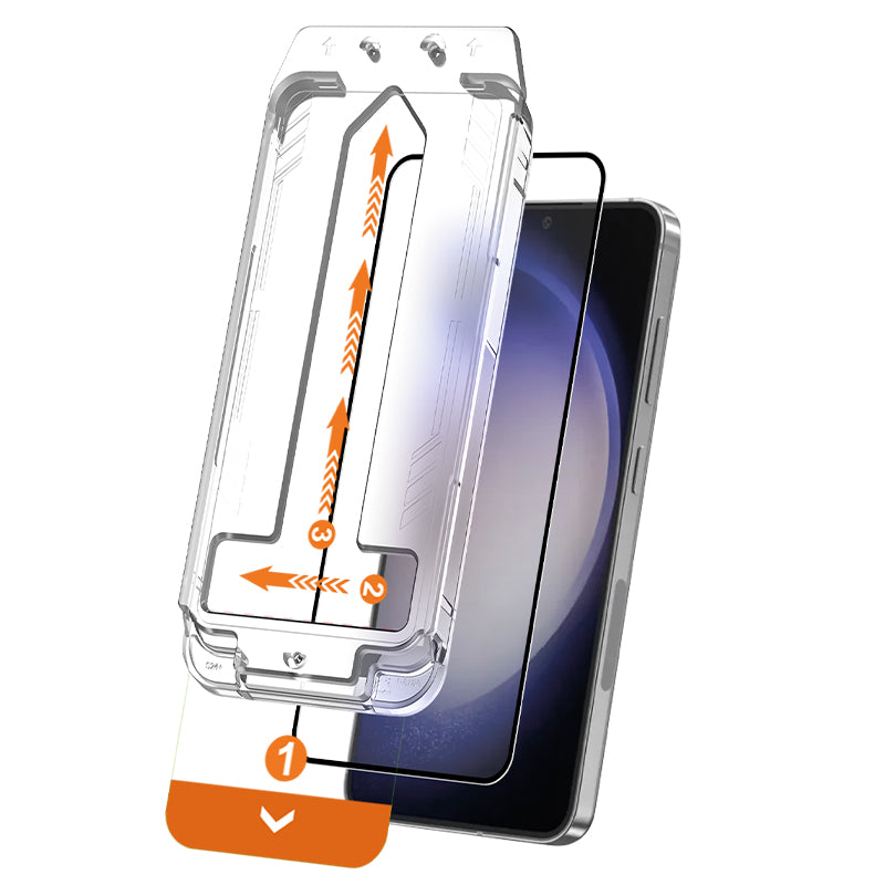 Crong EasyShield 2-Pack - Gehard glas voor Samsung Galaxy S24 (2 stuks)