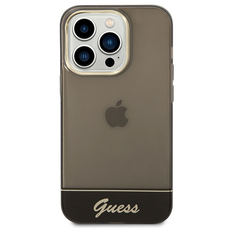 Guess Translucent - Hoesje voor iPhone 14 Pro Max (zwart)