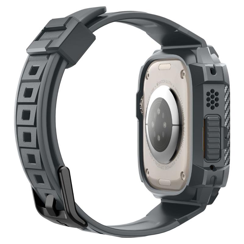 Spigen Rugged Armor Pro - Armband mit Hülle für Apple Watch Ultra 49 mm (Dunkelgrau)