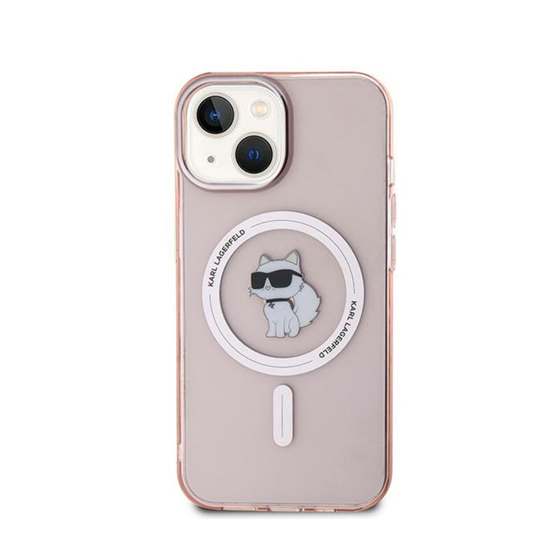 Karl Lagerfeld IML Choupette MagSafe - Hoesje voor iPhone 12 / iPhone 12 Pro (Roze)