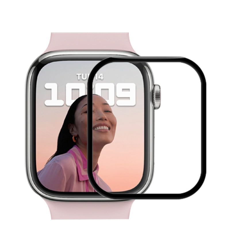 Mocolo 3D Glass Full Glue - Beschermglas voor Apple Watch 7/8 scherm 45 mm