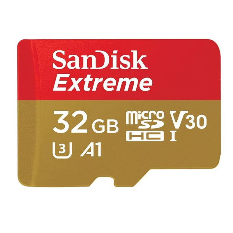 SanDisk Extreme microSDHC - 32 GB geheugenkaart A1 V30 UHS-I U3 100/60 MB/s met adapter