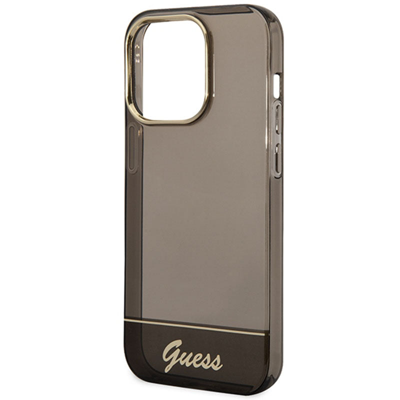 Guess Translucent - Hoesje voor iPhone 14 Pro Max (zwart)