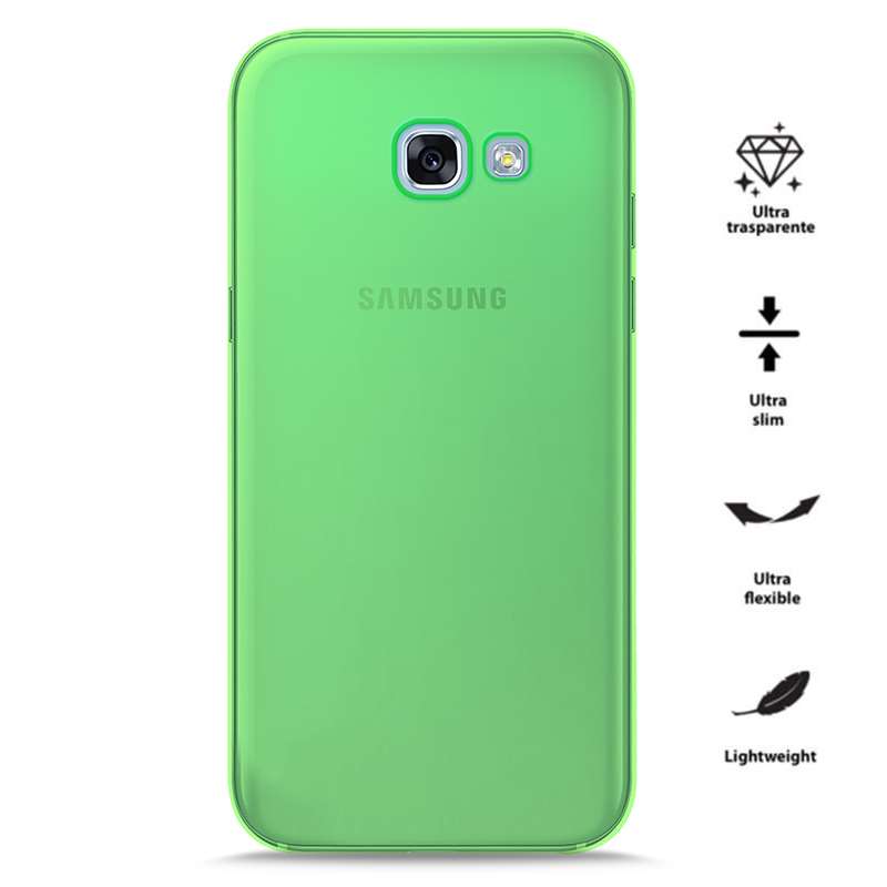 PURO 0.3 Nude - Case voor Samsung Galaxy A3 (2017) (fluo groen)