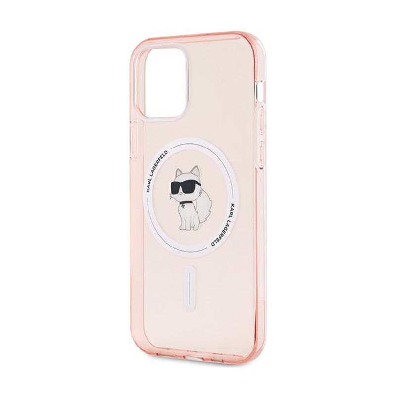 Karl Lagerfeld IML Choupette MagSafe - Hoesje voor iPhone 12 / iPhone 12 Pro (Roze)