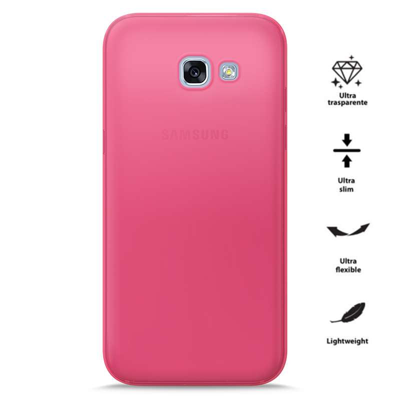 PURO 0.3 Nude - Case voor Samsung Galaxy A3 (2017) (fluo roze)