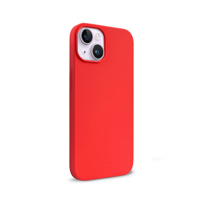 Crong Color Cover Liquid Silicone Case for iPhone 14 / 13 (Red)