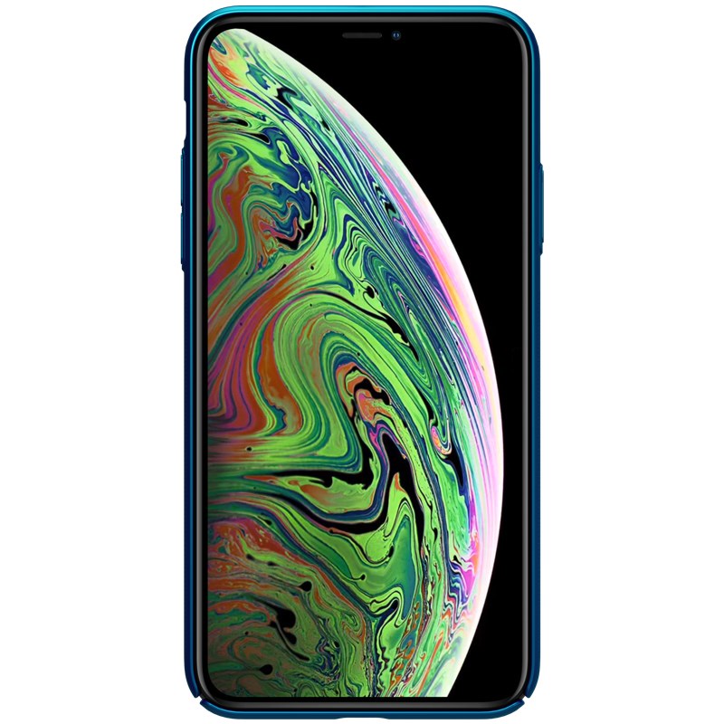 Nillkin Super Frosted Shield - Case for Apple iPhone 11 Pro Max z wyciêciem na logo (Peacock Blue)