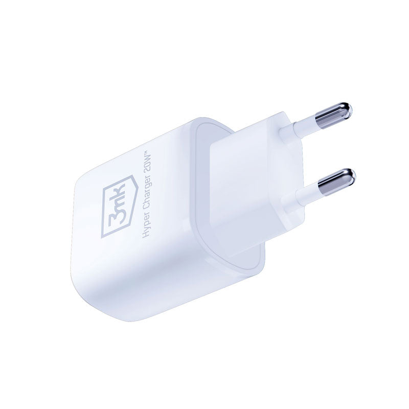 3mk Hyper Charger - USB-A QC 3.0 + USB-C PD 20W netlader (wit)