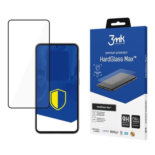 3mk HardGlass Max - Gehard glas voor Samsung Galaxy S24 (zwart)