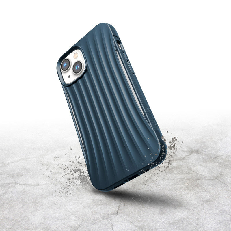 X-Doria Raptic Clutch - Biologisch afbreekbaar hoesje voor iPhone 14 (valtest 3m) (blauw)