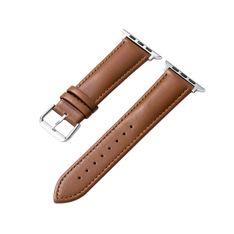 Crong Noble Band - Genuine leather strap for Apple Watch 42/44/45mm (Mokka)