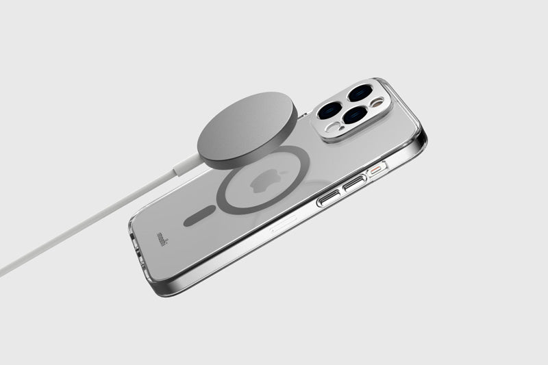 Moshi iGlaze MagSafe - hoesje voor iPhone 14 Max (zilver)