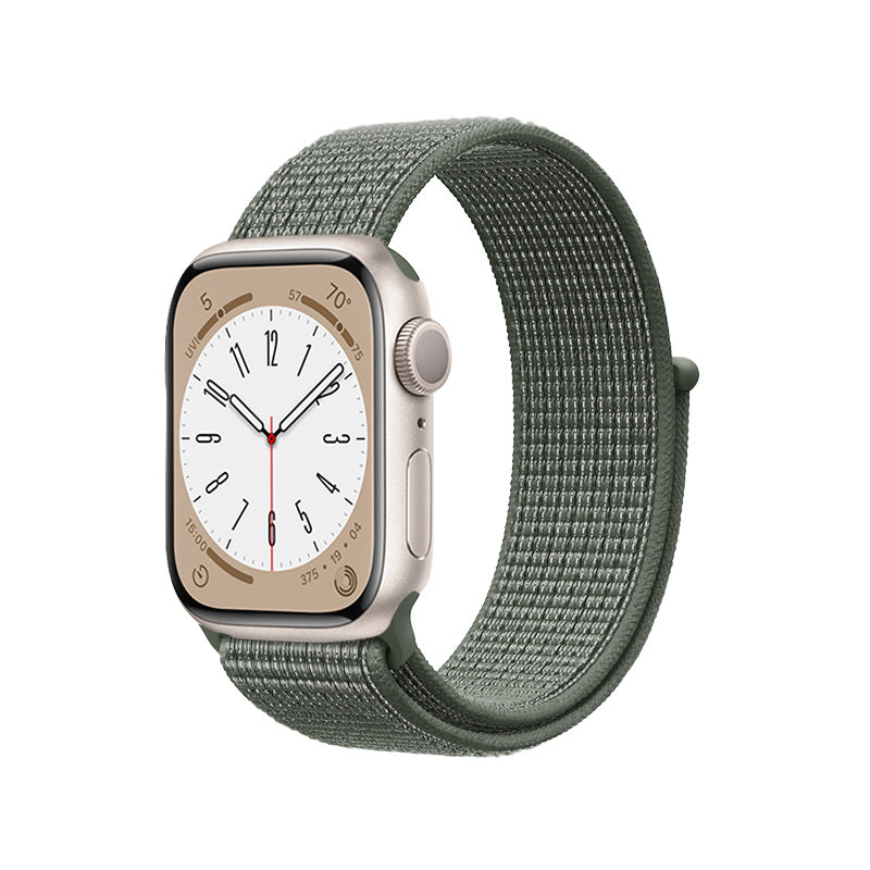 Crong Nylonschlaufe für Apple Watch 42/44/45/49 mm (Militärgrün)